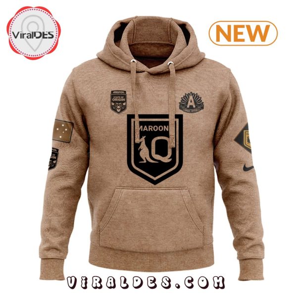 Custom Queensland Maroons Anzac Day Hoodie, Jogger, Cap