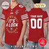 Custom San Francisco 49ers It’s A Lock White Football Jersey