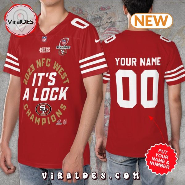 Custom San Francisco 49ers It’s A Lock Red Football Jersey