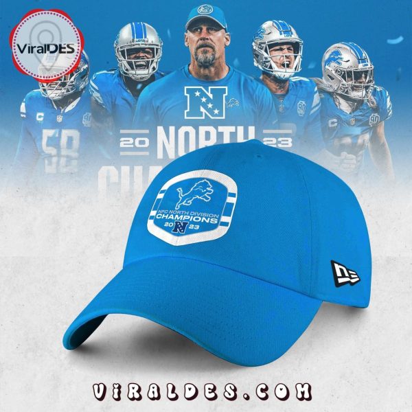 Detroit Lions 2023 NFC North Division Champions Blue Cap