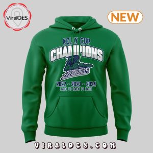 Florida Everblades 4Times Kelly Cup Green Hoodie