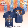 Edmonton Oilers Champions Never Give Up Orange Hawaiian Shirt