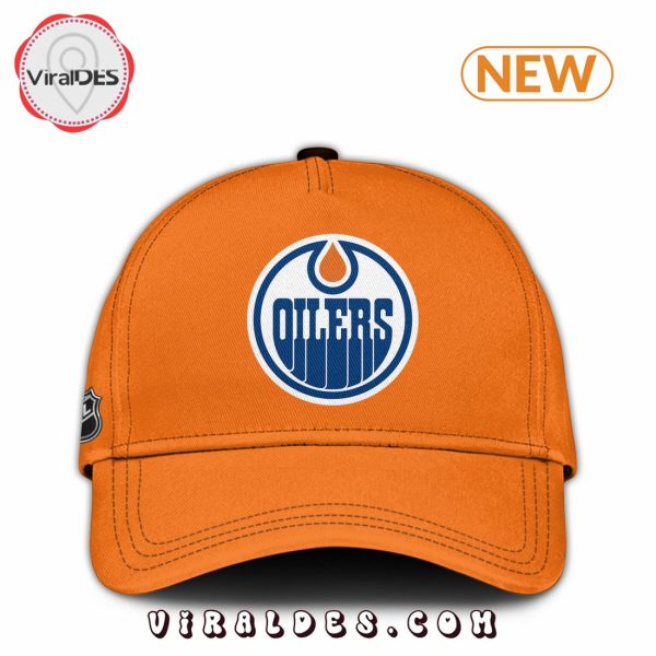 Edmonton Oilers Custom NHL Champions 2024 Orange Classic Cap