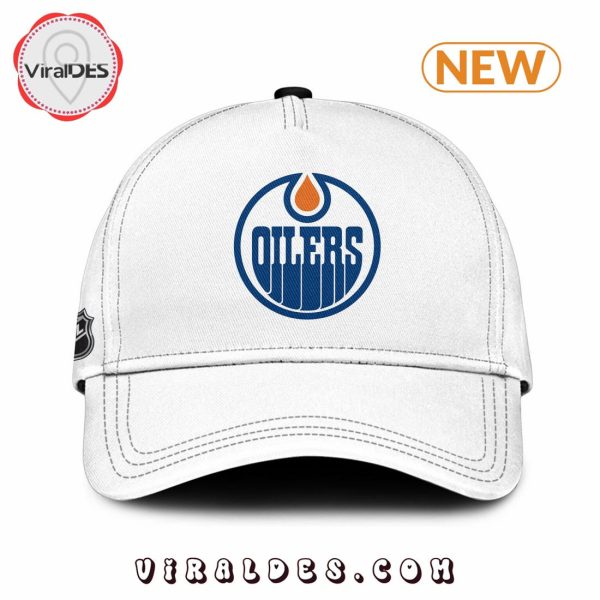 Edmonton Oilers Custom NHL Champions 2024 White Classic Cap