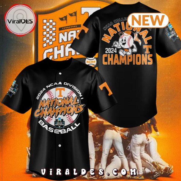 Tennessee Volunteers 2024 World Series Champions Black Jersey