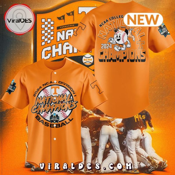 Tennessee Volunteers 2024 World Series Champions Orange Jersey