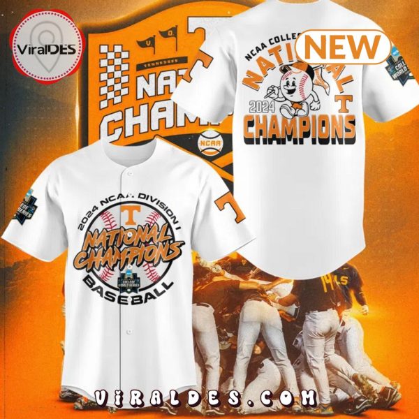 Tennessee Volunteers 2024 World Series Champions White Jersey