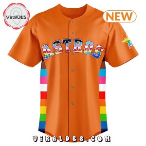 Special Pride Night Houston Astros Orange Baseball Jersey