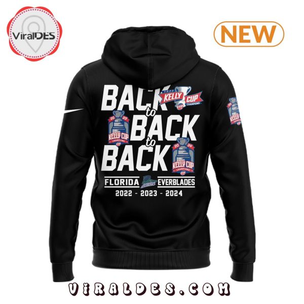 Florida Everblades 2024 Kelly Champions Black Hoodie