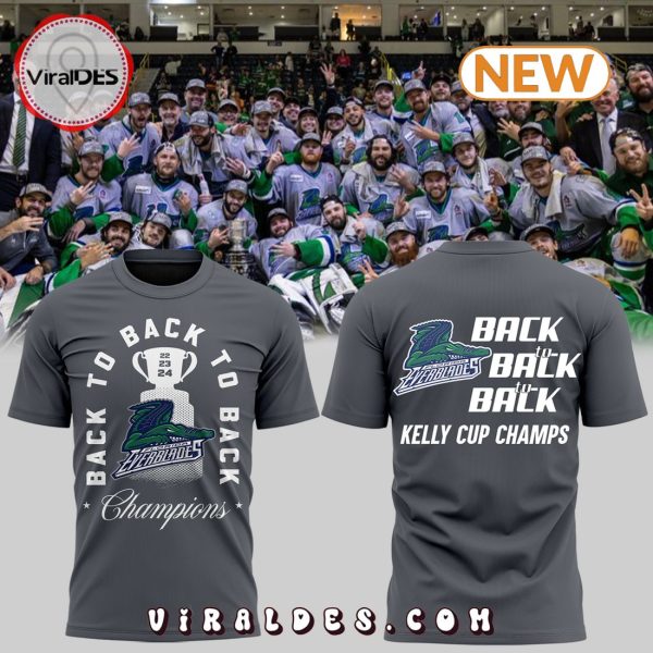 Florida Everblades Back 2 Back Champions Grey T-Shirt, Jogger, Cap