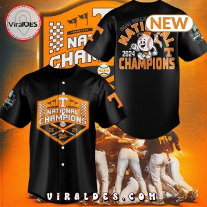 Tennessee Volunteers 2024 World Series Champions Black Jersey