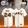 In Memory Of Juneteenth Willie Mays Cream Baseball Jersey