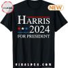 Kamala Harris 2024 For President Campaign US Flag T-Shirt