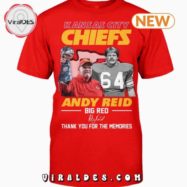 Kansas City Chiefs Andy Reid Big Red Thank You For The Memories T-Shirt