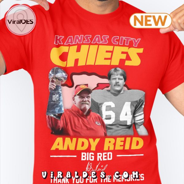 Kansas City Chiefs Andy Reid Big Red Thank You For The Memories T-Shirt