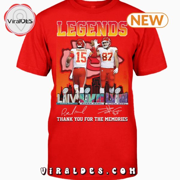 Kansas City Chiefs Legend Thank You For The Memories T-Shirt