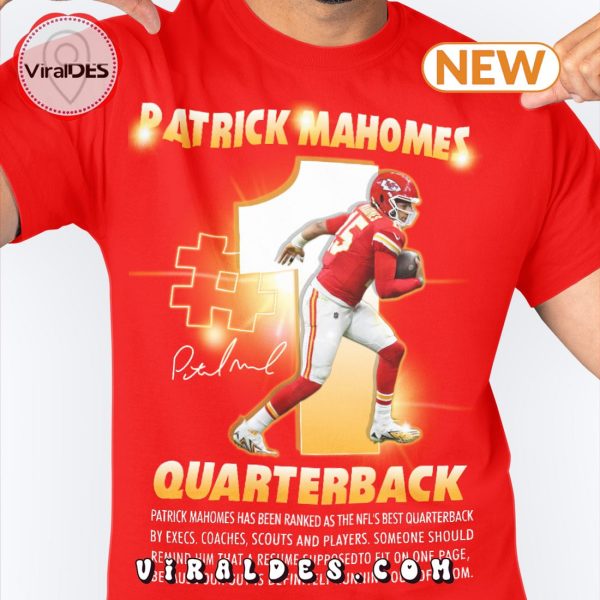 Kansas City Chiefs Patrick Mahomes Quarterback Signatures T-Shirt