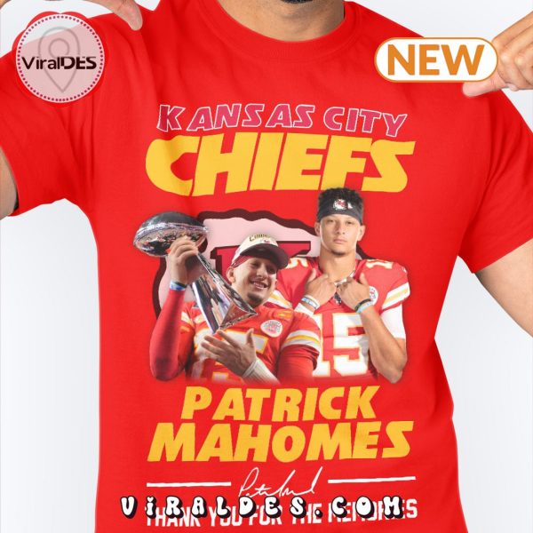 Kansas City Chiefs Patrick Mahomes Thank You For The Memories T-Shirt