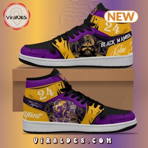 Celebrating the Legacy of Kobe Bryant with the Kobe Bryant Los Angeles Lakers Signatures Air Jordan 1 HighTop Shoes