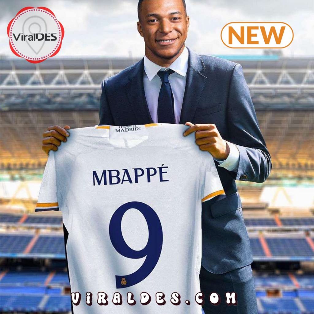 Kylian Mbappe Transfer Real Madrid Football Jersey