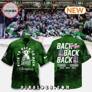 Florida Everblades Green Champions 2024 Hawaiian Shirt