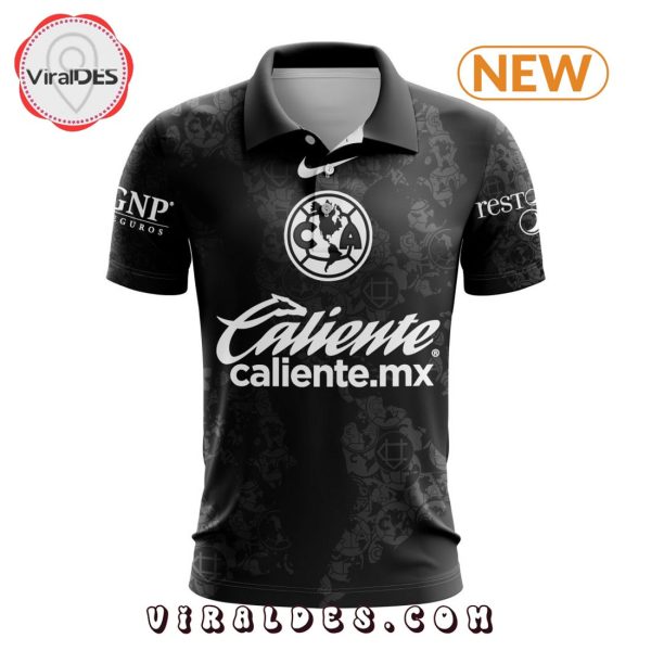 LIGA MX Club America Personalized 2024-2025 Black Design Polo