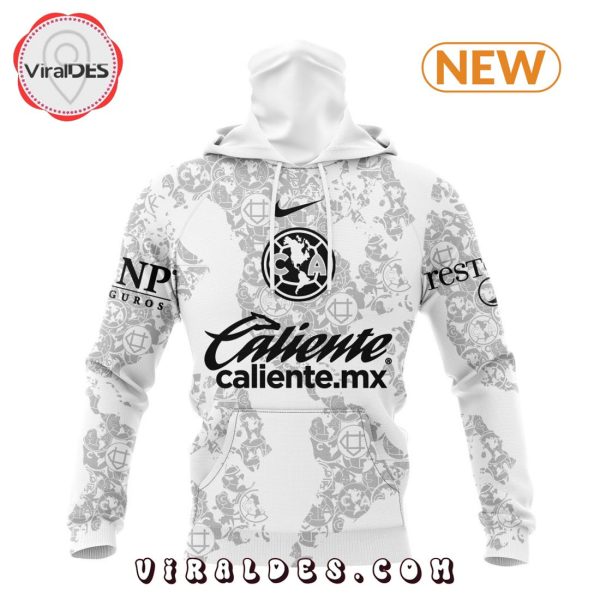 LIGA MX Club America Personalized 2024-2025 White Design Kits Hoodie