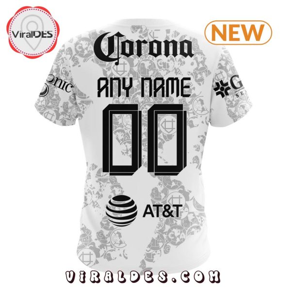 LIGA MX Club America Personalized 2024-2025 White Design Kits Hoodie