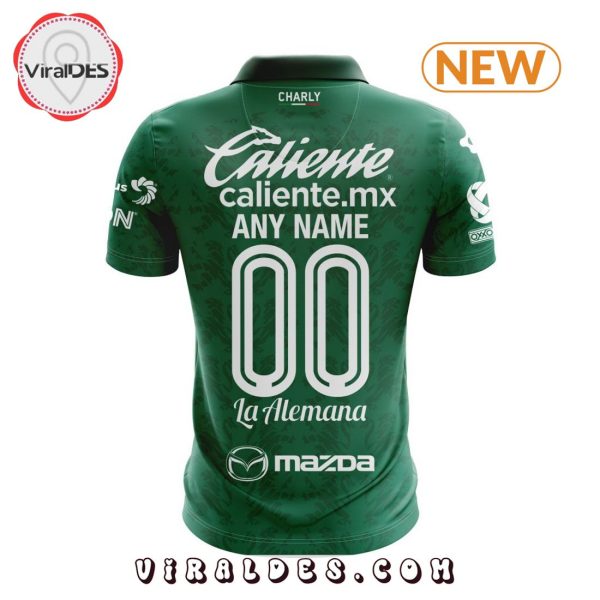 LIGA MX Club Leon Personalized 2024-2025 Home Polo