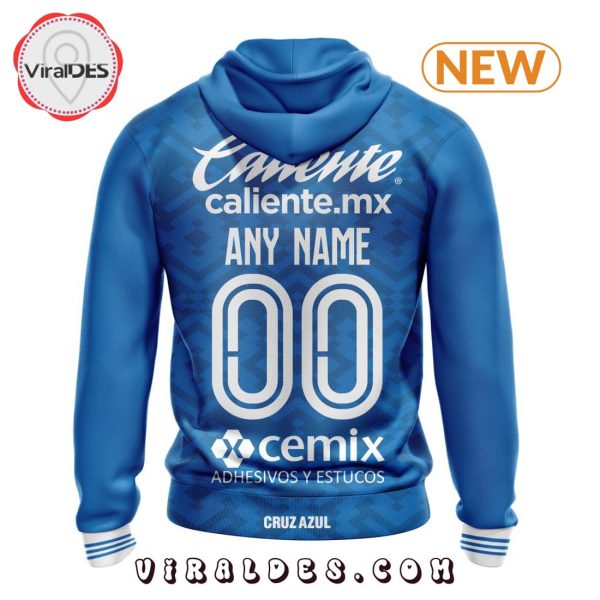 LIGA MX Cruz Azul Personalized 2024-2025 Home Kits Hoodie