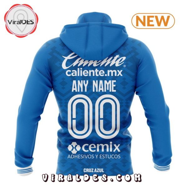 LIGA MX Cruz Azul Personalized 2024-2025 Home Kits Hoodie