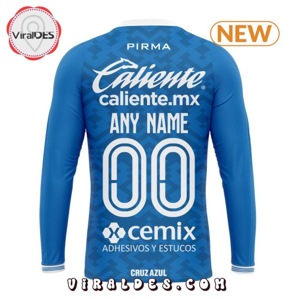 LIGA MX Cruz Azul Personalized 2024-2025 Home Kits Hoodie