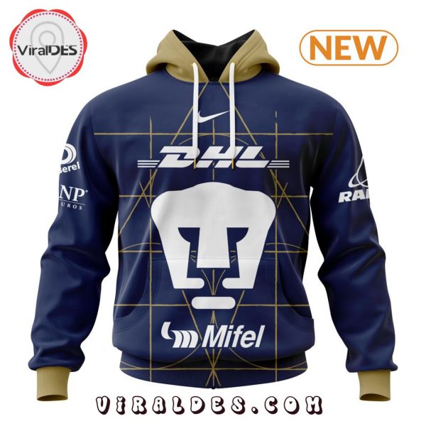 LIGA MX Pumas UNAM Personalized 2025 Away Kits Hoodie