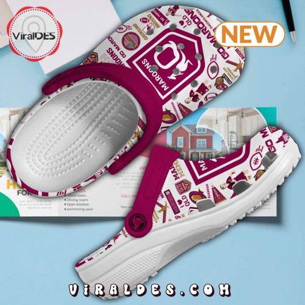 Luxury Queensland Maroons NRL Fan Gifts Clogs Crocs