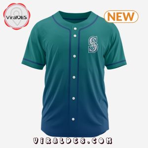 MLB Seattle Mariners Personalized Gradient Design Baseball Jersey