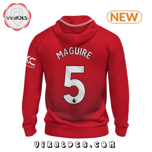 Maguire Manchester United Men’s Champions Red Hoodie