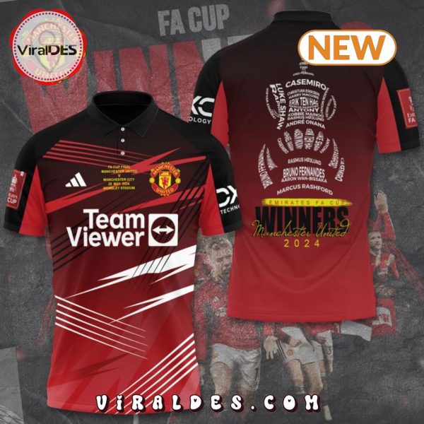 Manchester United FA Cup Winners 2024 Polo Shirt