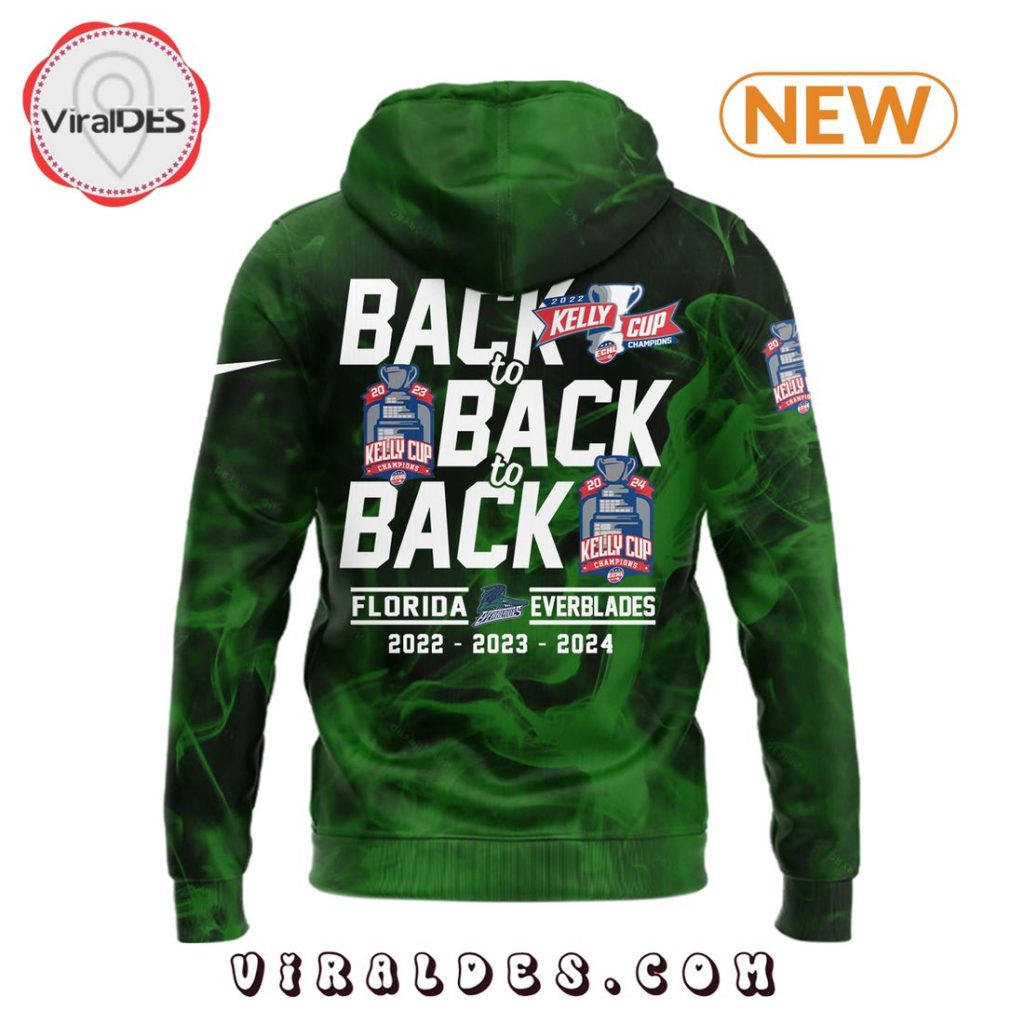 Men’s Florida Everblades Champions Green Hoodie