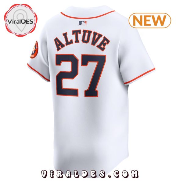 Men’s Jose Altuve Houston Astros White Baseball Jersey