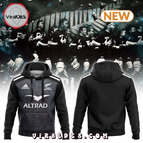 Men’s Maori All Blacks 2024 25 Home Jersey Hoodie