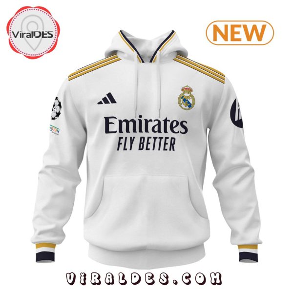 Men’s Real Madrid A Por La Home White Hoodie