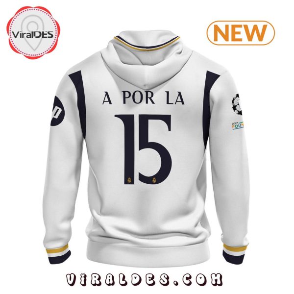 Men’s Real Madrid A Por La Home White Hoodie