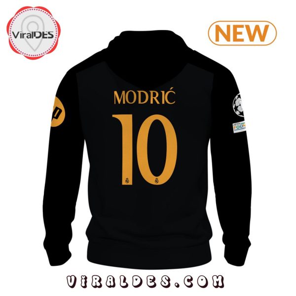 Men’s Real Madrid Modric 24 25 Home Black Hoodie