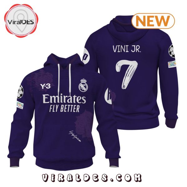 Men’s Real Madrid Vini Jr. 24 25 Home Signatures Hoodie