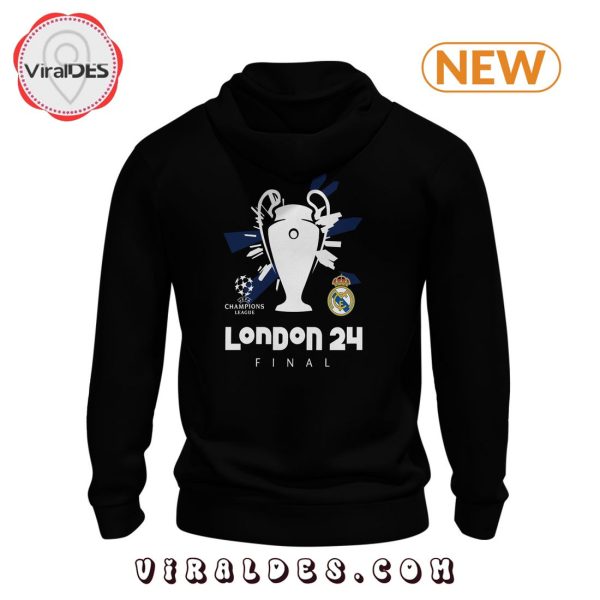 Men’s UCL Final London 24 Final Champions Black Hoodie