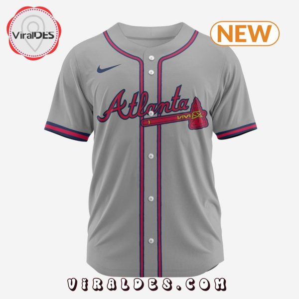 MLB Atlanta Braves Personalized 2024 Road Baseball Jersey