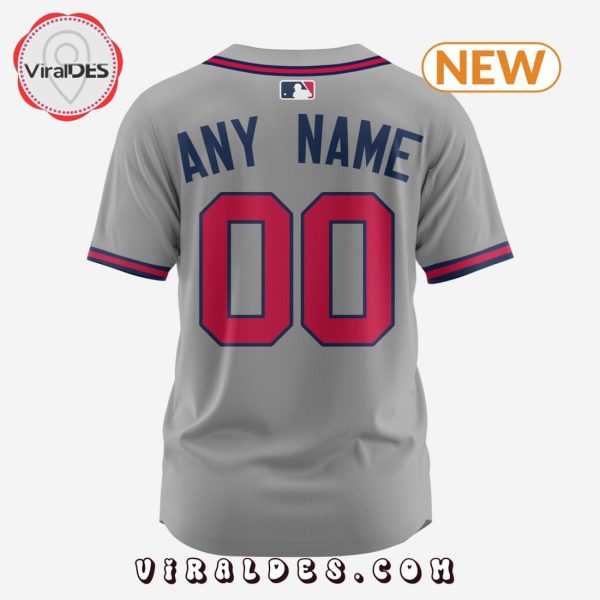 MLB Atlanta Braves Personalized 2024 Road Baseball Jersey