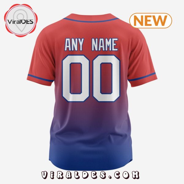 MLB Chicago Cubs Personalized Gradient Design Baseball Jersey