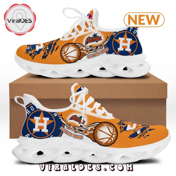 MLB Houston Astros Baseball Team Orange Max Soul Sneakers