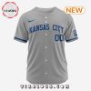 MLB Kansas City Royals Personalized Gradient Design Baseball Jersey